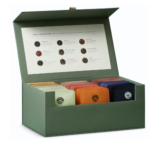 OSULLOC Special Tea Edition Gift Set, 54ea (6 x 9 flavors), Premium Tea Variety sampler - Self Care Gift Box, Premium Gourmet Pure & Blended Tea from Jeju from Korea_KT