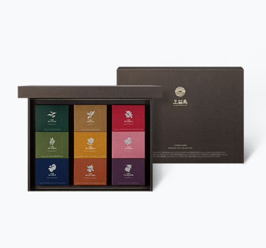 OSULLOC Premium Tea Collection Gift Set, 90ea (10 x 9 Flavors), from K