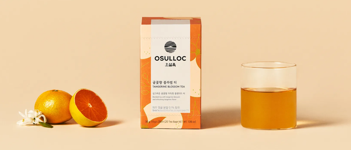 OSULLOC Tangerine Blossom Tea, 1 Box 20ea, from Korea by OSULLOC