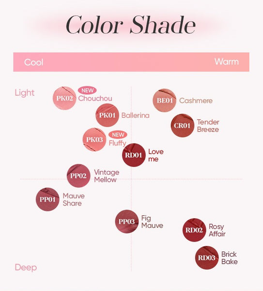 2 x BANILA CO Sheer Velvet Veil Tint 3.8g, 13 Colours from Korea