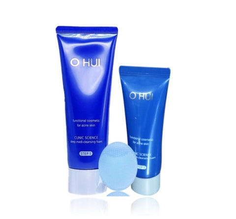 O HUI Clinic Science Deep Medi Cleansing Foam June 2025 Set (3 Items) from Korea by O HUI