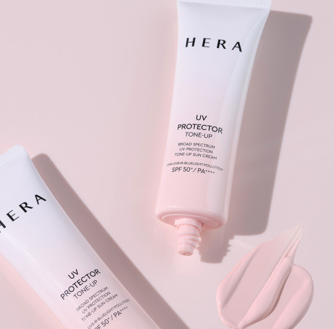 2 x HERA UV Protector Tone up 50ml from Korea + Sample(2 Item) by HERA