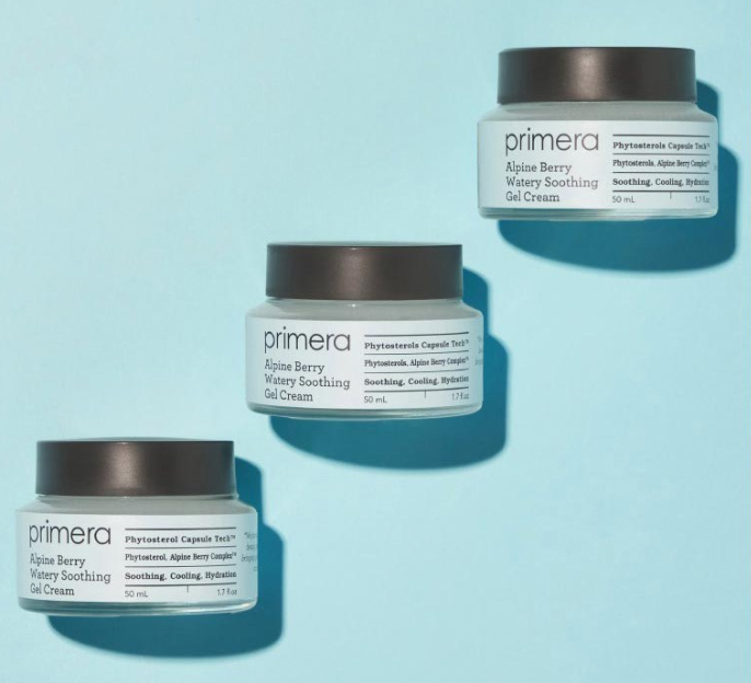 2 x Primera Alpine Berry Watery Soothing Gel Cream 50ml + Samples(2 Items) from Korea by Primera