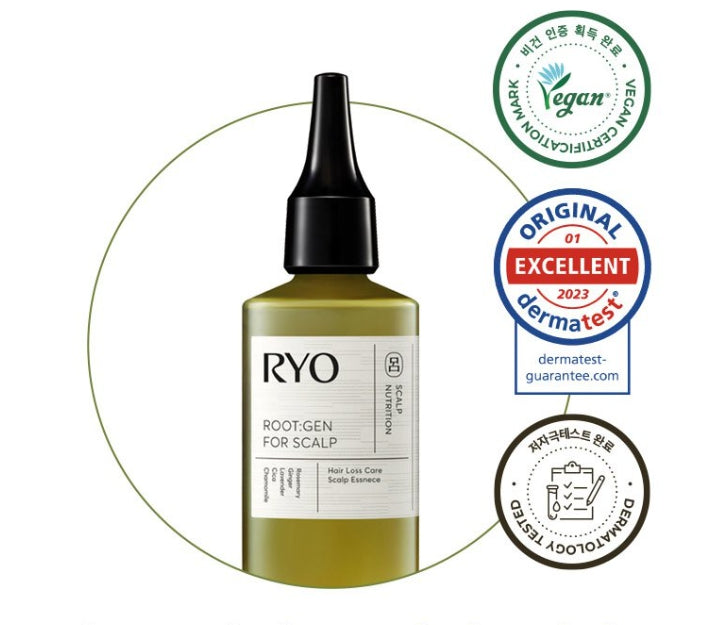 3 x Ryo ROOT:GEN for Scalp Hair Loss Care Scalp Essence 80ml from Korea by Ryo