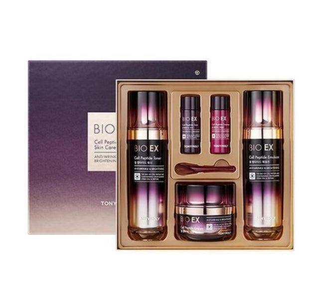 TONYMOLY BIO EX Cell Peptide Skincare Set (5 Items) from Korea by TONYMOLY