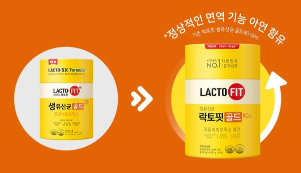 3 x ChongKunDang Renewal LACTO-FIT Probiotics Gold 2g 80 days from Korea