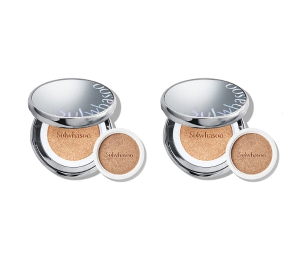 2 x Sulwhasoo Perfecting Cushion Pack, 15g x 2, 8 Colours from Korea + Samples(2 Items) by Sulwhasoo