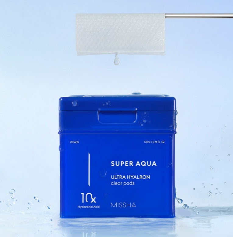 MISSHA Super Aqua Ultra Hyalron Clear Pad 170ml (70 ea) from Korea by MISSHA