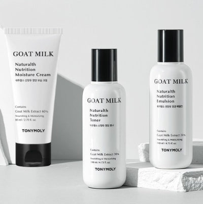TONYMOLY Naturalth Goat Milk Nutrition Skincare Special Set (3 Items) from Korea
