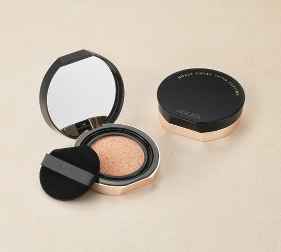 AGE 20's Noble Cover Satin Cushion Pack (Main+Refill), 2 Colours, SPF40 / PA+++ from Korea by AGE 20's