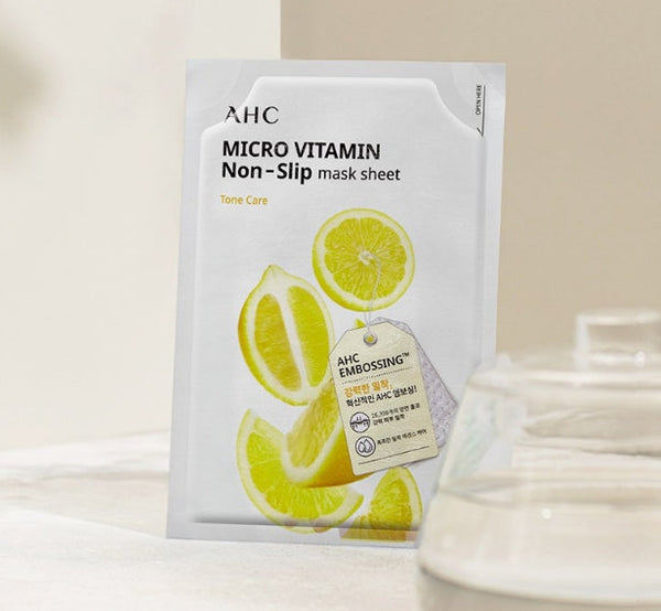 20 x AHC Micro Vitamin Non-Slip Mask Sheet from Korea by AHC