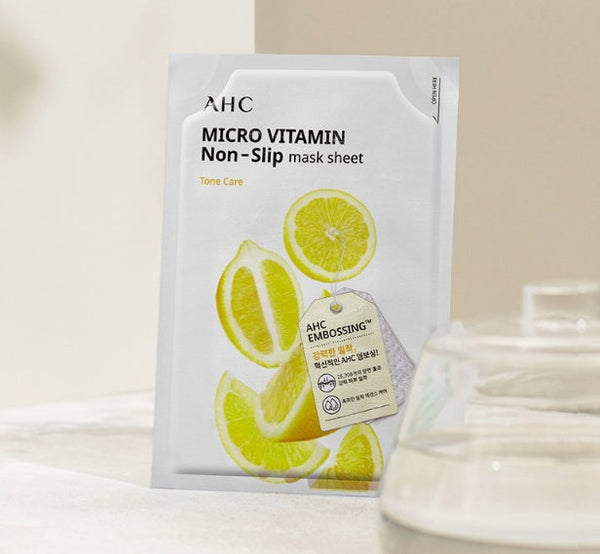 20 x AHC Micro Vitamin Non-Slip Mask Sheet from Korea