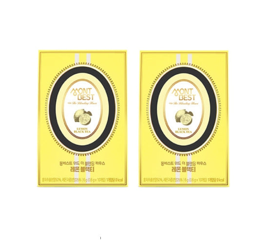 2 X MONTBEST With The Blending House Lemon Black Tea, 10 sticks from Korea_KT by MONTBEST