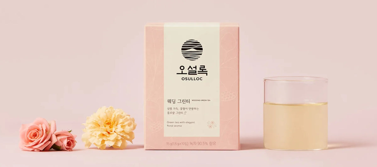 OSULLOC Wedding Green Tea, 1 Box 10 Tea Bags from Korea by OSULLOC
