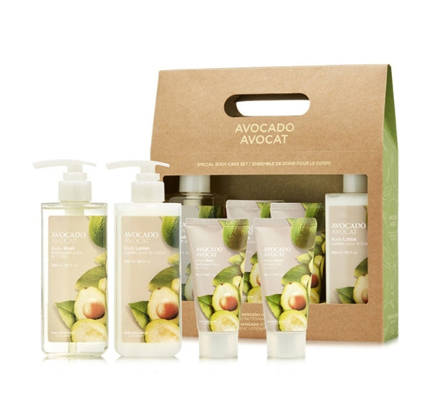 THE FACE SHOP Avocado Special Body Care Set (4 Items) from Korea by THE FACE SHOP