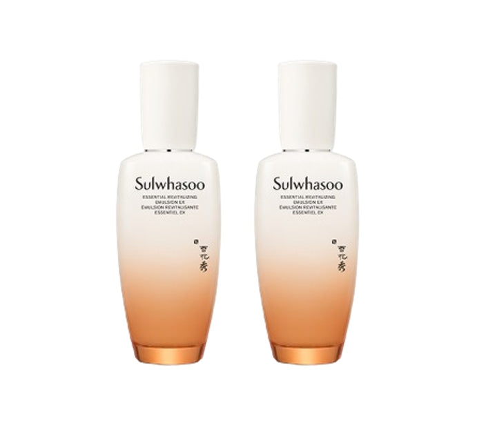 2 x Sulwhasoo Essential Revitalizing Emulsion EX 125ml from Korea + Samples(2 Items) by Sulwhasoo
