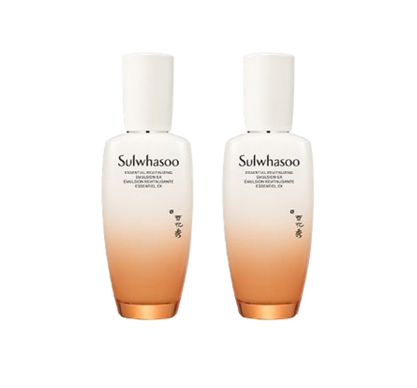 2 x Sulwhasoo Essential Revitalizing Emulsion EX 125ml from Korea + Samples(2 Items) by Sulwhasoo