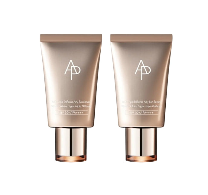 2 x AP BEAUTY A.O. Triple Defense Airy Sun Serum 40ml from Korea + Samples(2 Items) by AP BEAUTY