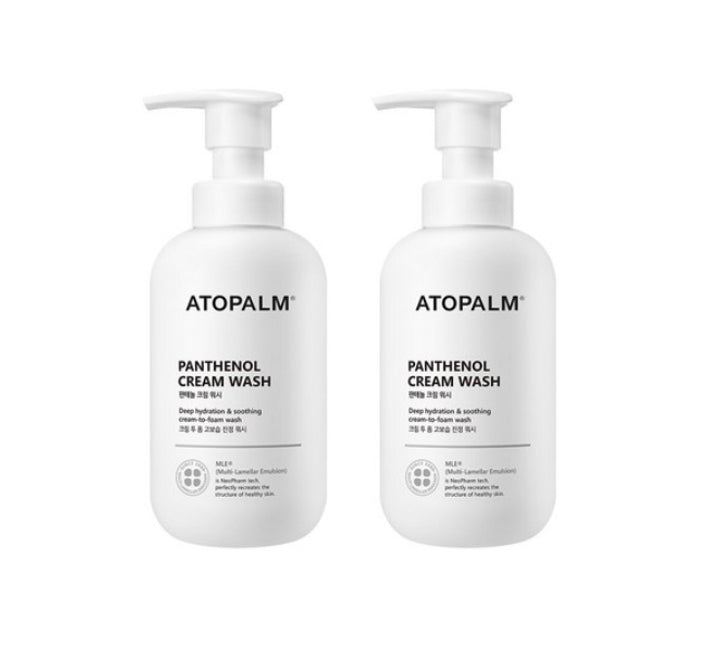 2 x ATOPALM Panthenol Cream Wash 300ml from Korea by ATOPALM