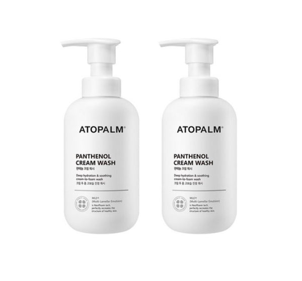 2 x ATOPALM Panthenol Cream Wash 300ml from Korea by ATOPALM