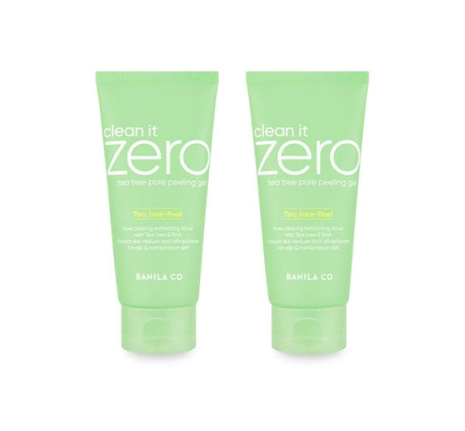 2 x BANILA CO Clean it ZeroTea Tree Pore Peeling Gel 120ml from Korea by BANILA CO