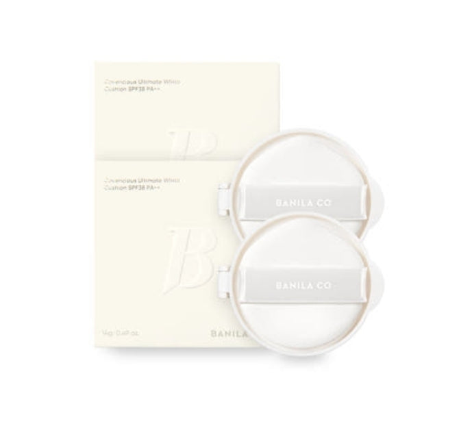 2 x BANILA CO Covericious Ultimate White Cushion Refill 14g, SPF38 PA++, 9 Colours from Korea by BANILA CO