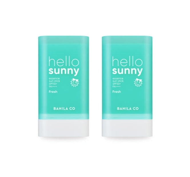 2 x BANILA CO Hello Sunny Essence Sun Stick Fresh 19g, SPF50+ PA++++ from Korea by BANILA CO