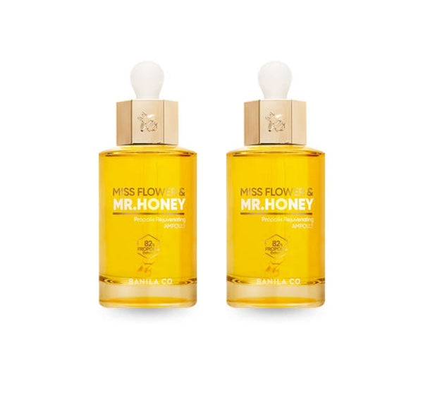 2 x BANILA CO Miss Flower & Mr. Honey Propolis Rejuvenating Ampoule 50ml from Korea by BANILA CO
