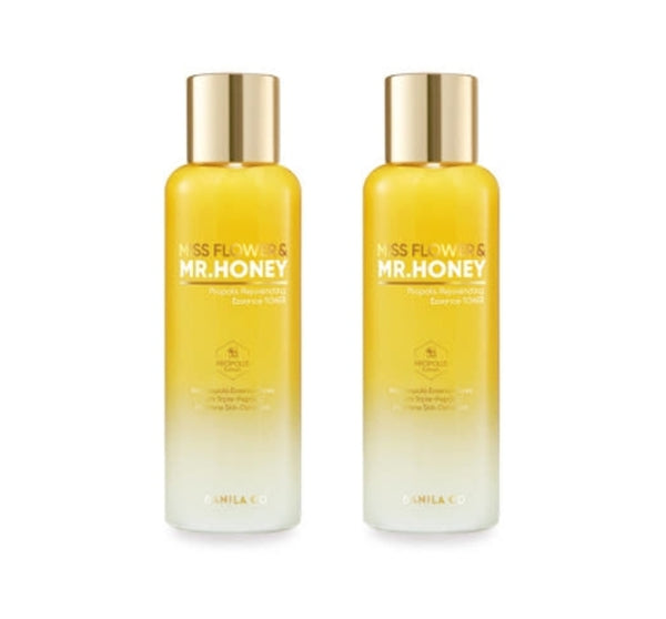 2 x BANILA CO Miss Flower & Mr. Honey Propolis Rejuvenating Essence Toner 190ml from Korea by BANILA CO