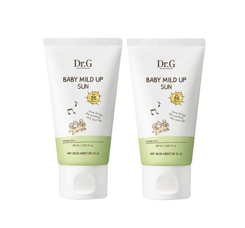 2 x Dr.G Baby Mild Up Sun Cream 60ml SPF35 PA+++ from Korea by Dr.G