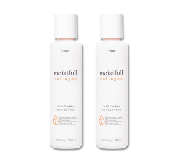 2 x ETUDE Moistfull Collagen Facial Emulsion 180ml from Korea by ETUDE