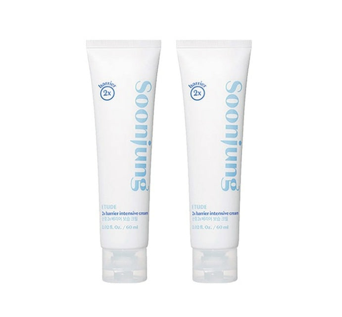 2 x ETUDE Soonjung 2X Barrier Intensive Cream 60ml from Korea by ETUDE