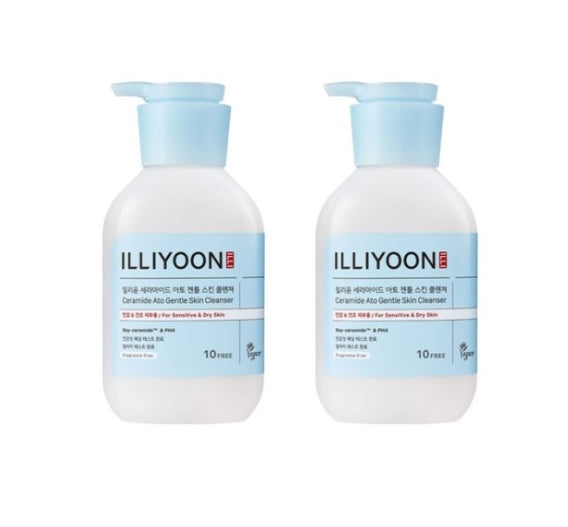 2 x ILLIYOON Ceramide Ato Gentle Skin Cleanser 400ml from Korea by ILLIYOON