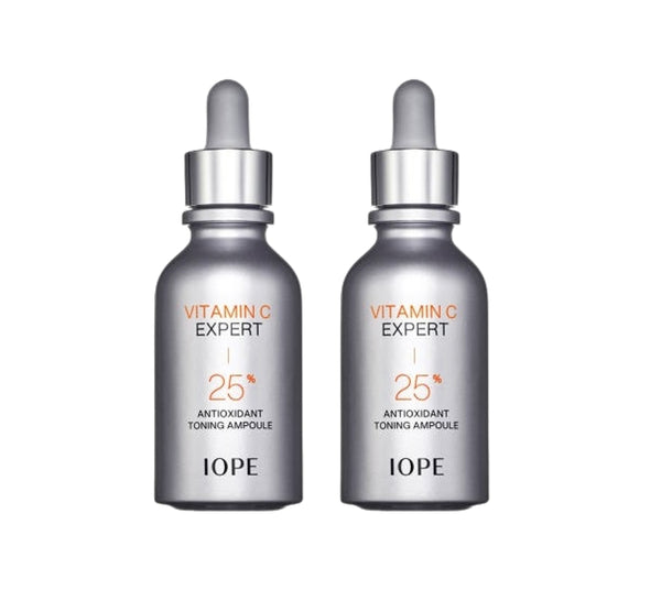 2 x IOPE Vitamin C Expert 25% Antioxidant Toning Ampoule 23ml + Samples(2 Items) from Korea by IOPE