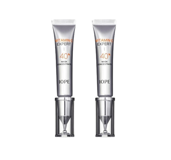 2 x IOPE Vitamin C Expert 40% Mask Concentrate 15g + Samples(2 Items) from Korea by IOPE