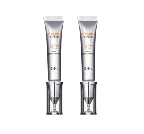 2 x IOPE Vitamin C Expert 40% Mask Concentrate 15g + Samples(2 Items) from Korea by IOPE