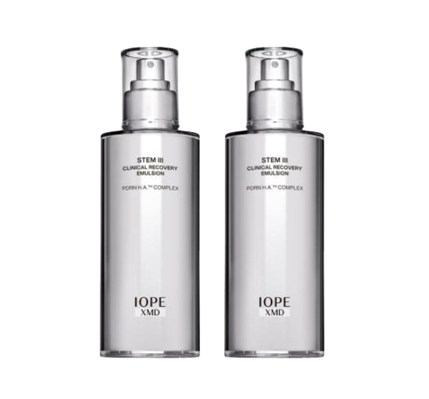 2 x IOPE XMD Stem III Clinical Recovery Emulsion 130 ml + Samples(4 Items) from Korea by IOPE