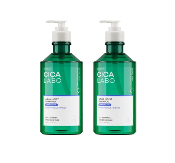 2 x Kerasys CICA LABO Aqua Moist Shampoo 750ml from Korea by Kerasys