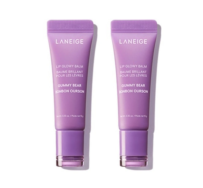 2 x LANEIGE Lip Glowy Balm Gummy Bear 10g from Korea + LANEIGE Samples(2 Items) by LANEIGE