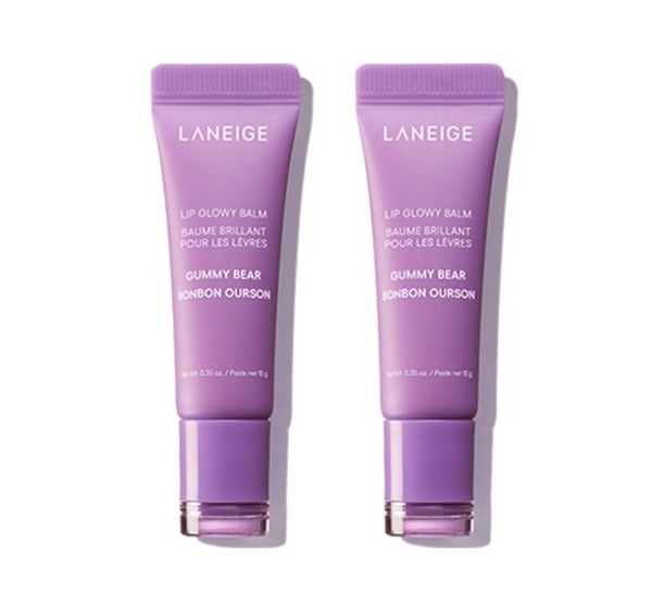 2 x LANEIGE Lip Glowy Balm Gummy Bear 10g from Korea + LANEIGE Samples(2 Items) by LANEIGE