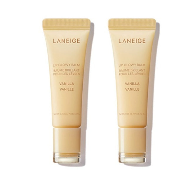 2 x LANEIGE Lip Glowy Balm Vanilla 10g from Korea + LANEIGE Samples(2 Items) by LANEIGE