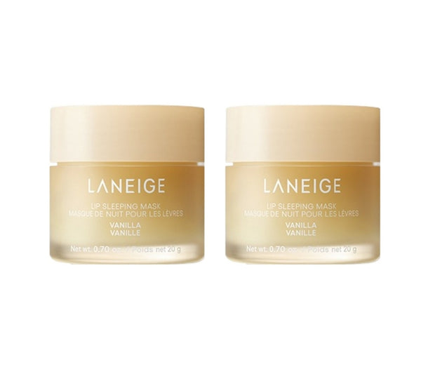 2 x LANEIGE Lip Sleeping Mask EX Vanilla 20g from Korea + Samples(3 Items) by LANEIGE