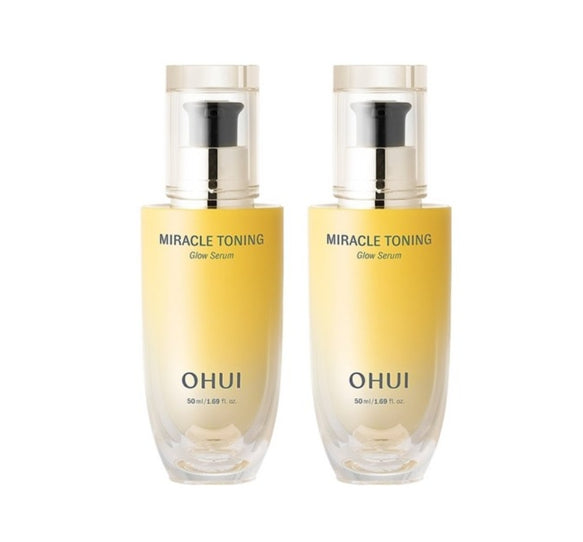 2 x OHUI Miracle Toning Glow Serum 50ml – Brightening Face Serum from Korea