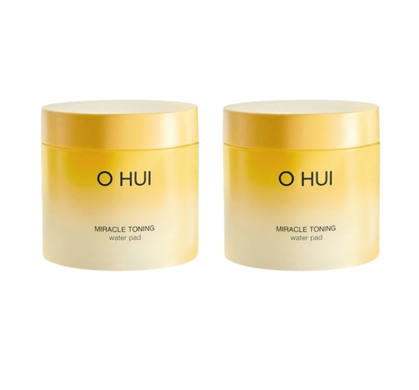2 x OHUI Miracle Toning Water Pad – 70 Dual-Sided Exfoliating Pads from Korea by O HUI
