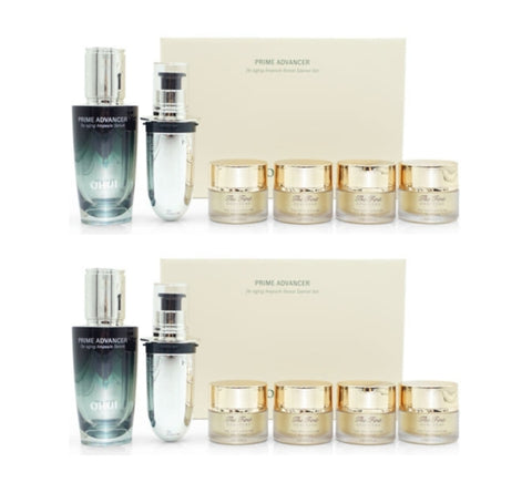 2 x OHUI Prime Advancer De-Aging Ampoule Serum Double Sep. 2025 Set (6 Items) from Korea