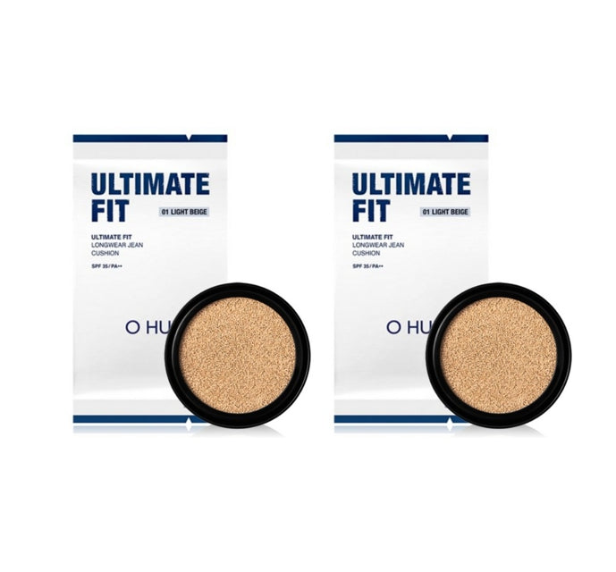 2 x OHUI Ultimate Fit Longwear Jean Cushion Refill 15g, #1 #2 from Korea by O HUI