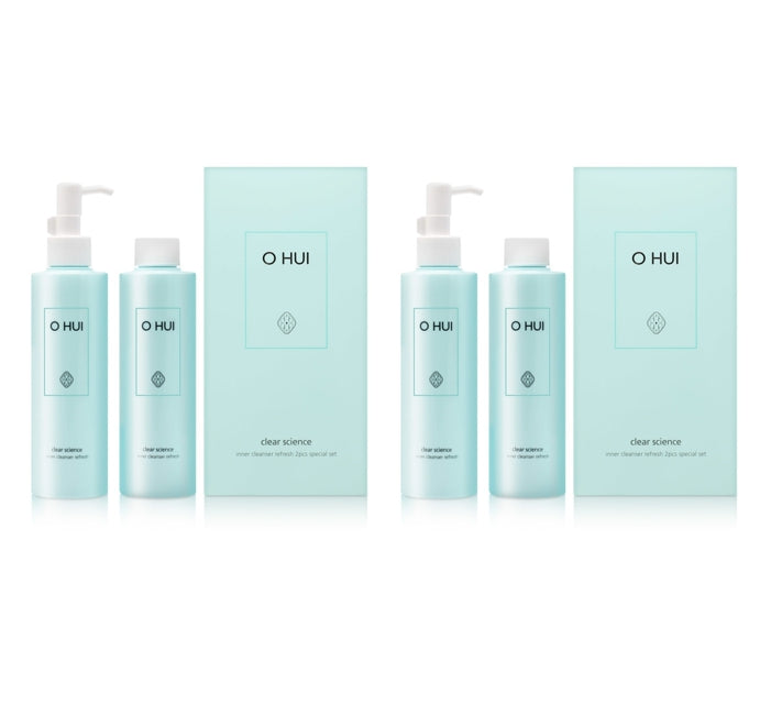 2 x O HUI Clear Science Inner Cleanser Refresh 400ml June 2025 Set (2 Items) from Korea by O HUI