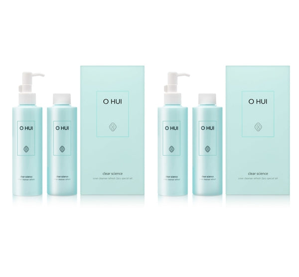 2 x O HUI Clear Science Inner Cleanser Refresh 400ml June 2025 Set (2 Items) from Korea by O HUI