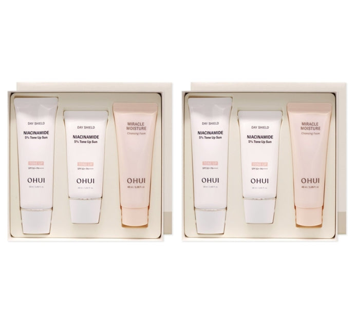 2 x O HUI Day Shield Niacinamide 5% Tone-Up Sun May 2026 Set (3 Items) from Korea