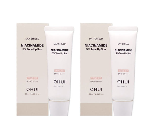 2 x OHUI Day Shield Niacinamide 5% Tone-Up Sun SPF50+ PA++++ 30 ml aus Korea